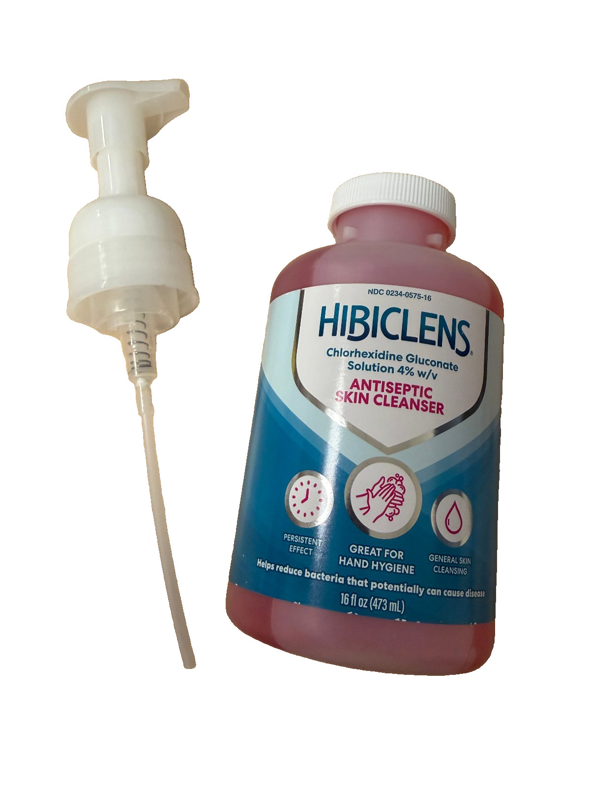 Hibiclens Antiseptic/Antimicrobial Skin Cleanser 16oz Liquid with pump – 11/2027