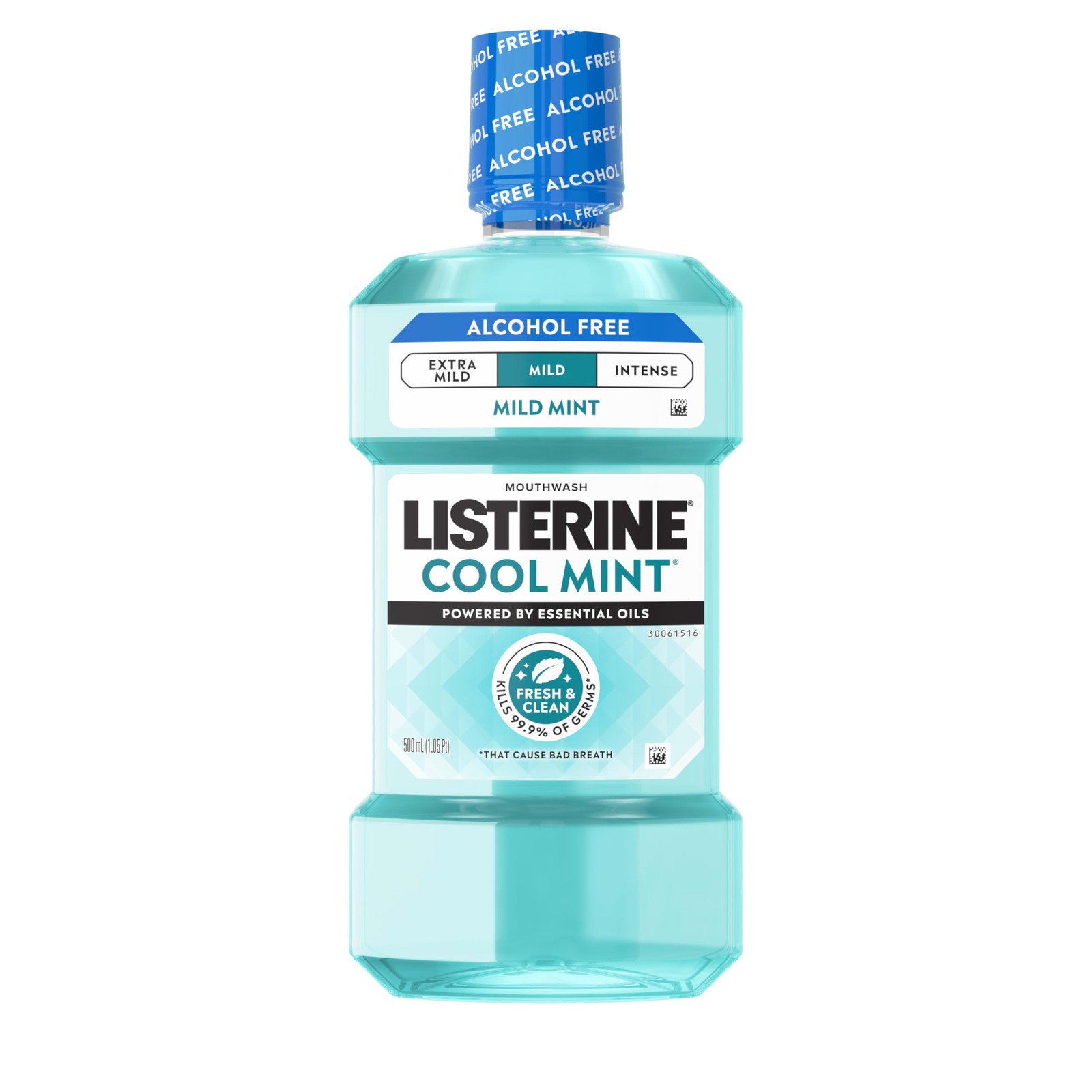 Mouthwash Cool Mint Alcohol Free 16.9 fl. oz Pack of 6 Listerine Mild oz 500
