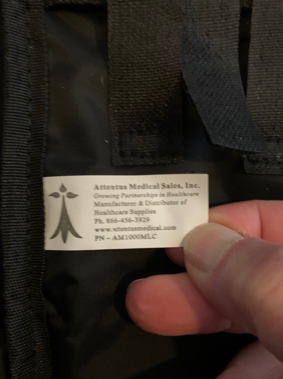 Attentus Feeding Pump Backpack. McKesson Feeding Pump Backpack AM1000MLC