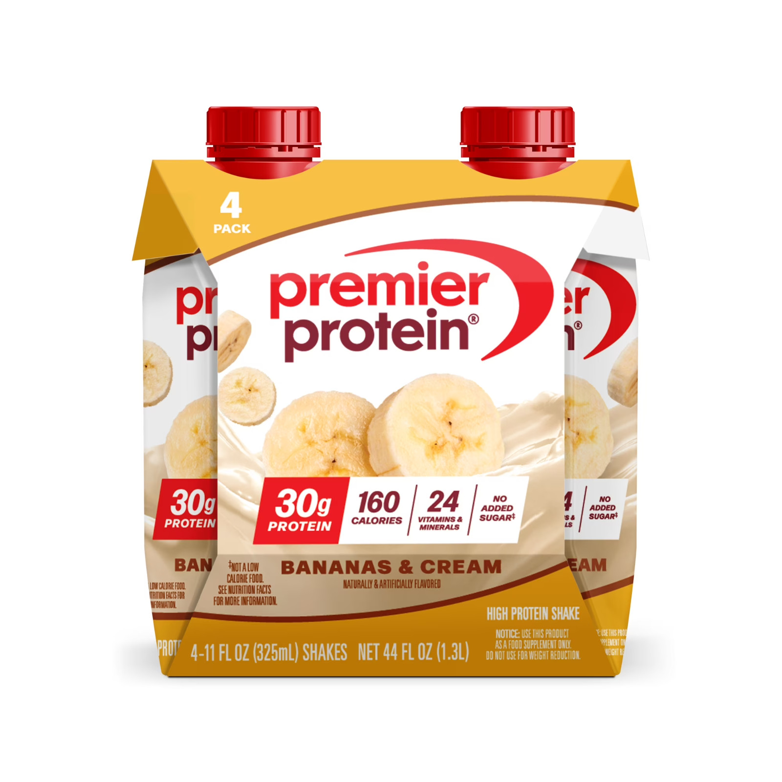 Premier Protein Shake, Bananas & Cream, 30g Protein, 11 Fl Oz, 4 Oct