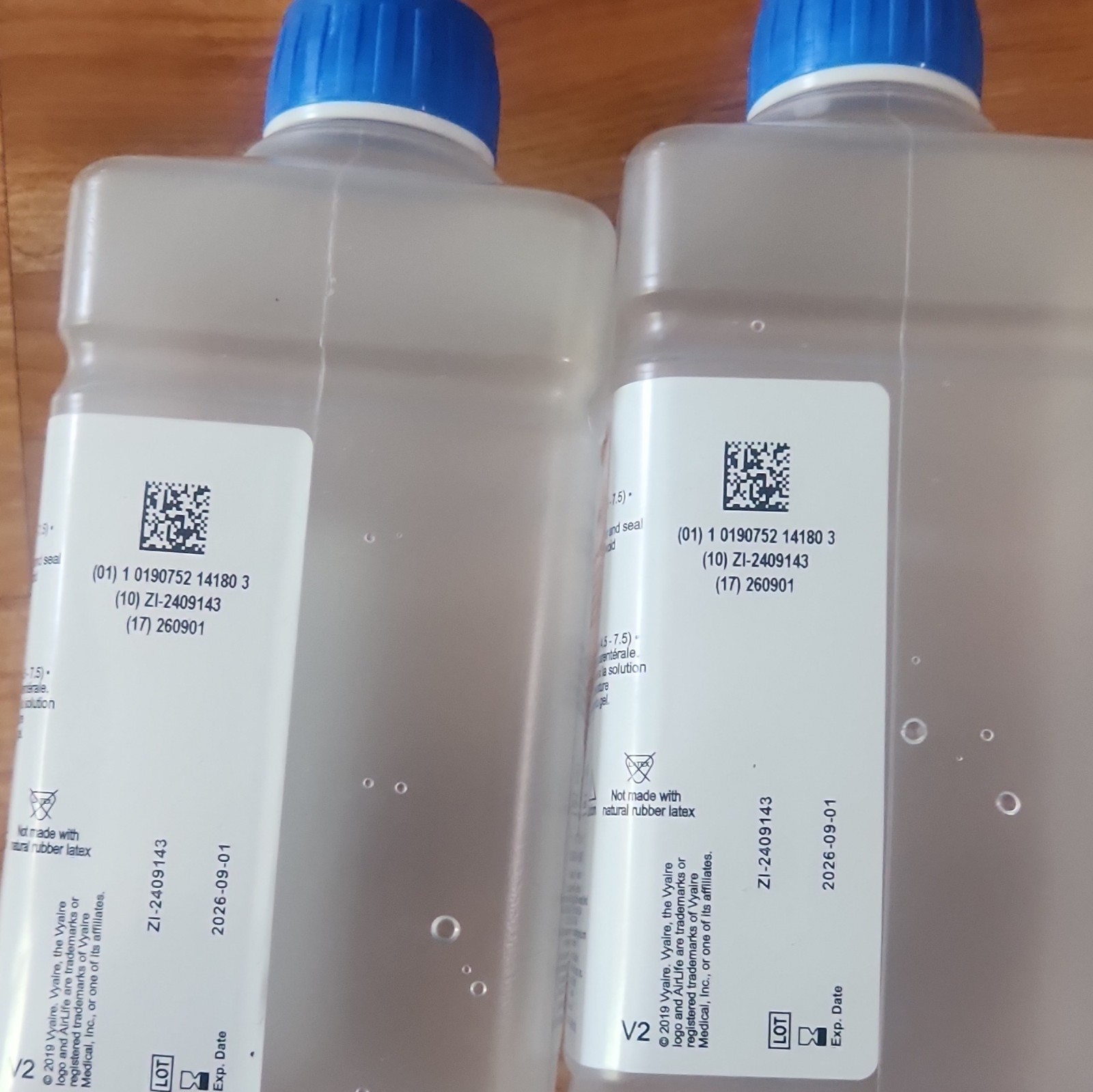 Vyaire AirLife Sterile Water for Inhalation USP 1000mL – REF CHB0010 (Lot of 2)