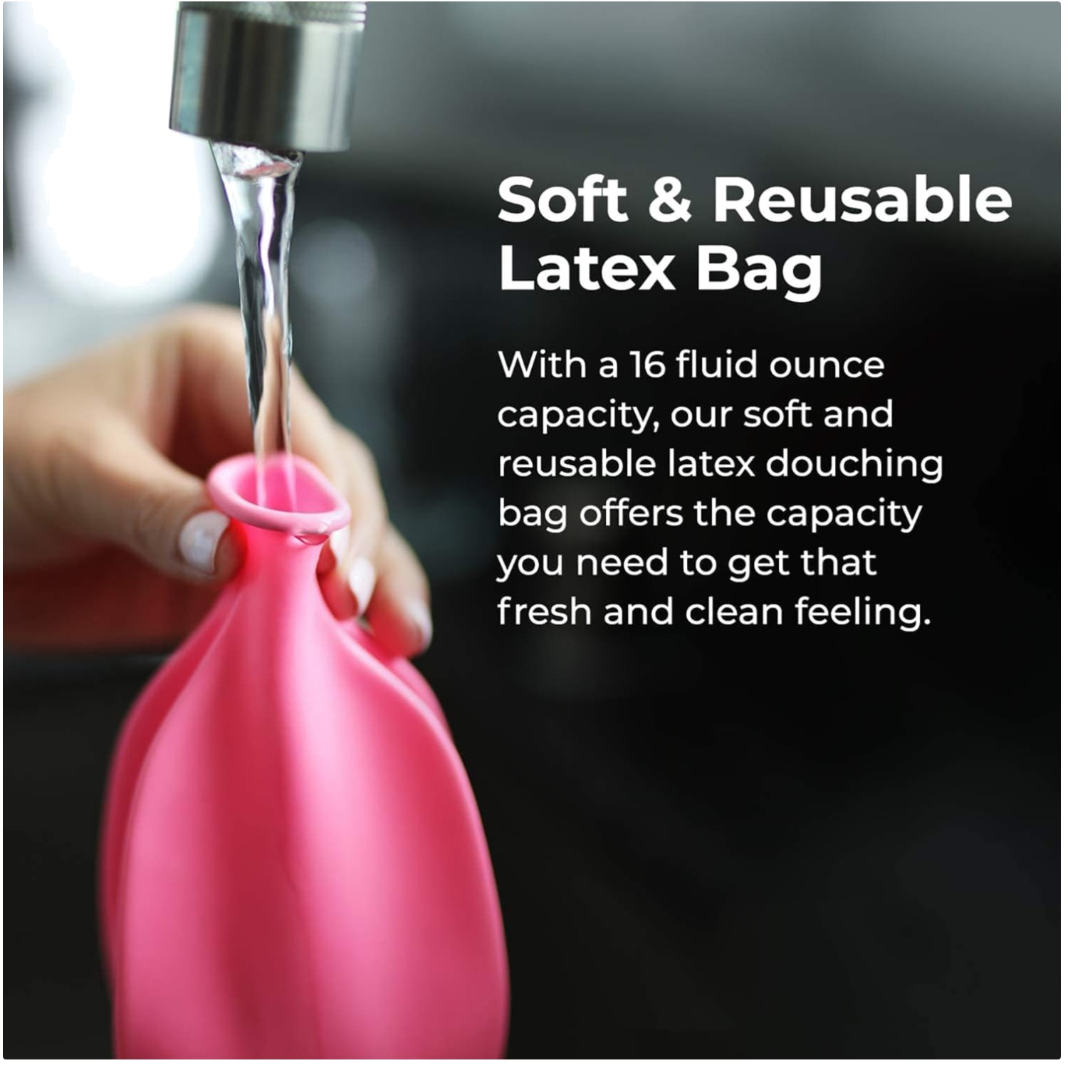 Compact Douche Kit, 16 fl oz Cleansing Bottle, Easy-to-Use