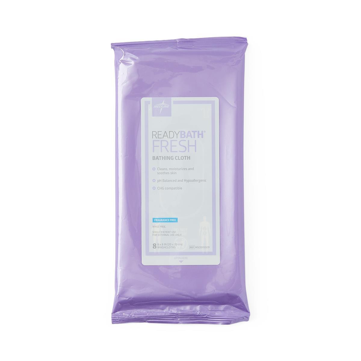 Readybath Fragrance-Free Fresh Standard-Weight Bathing Cloths, Pack of 1