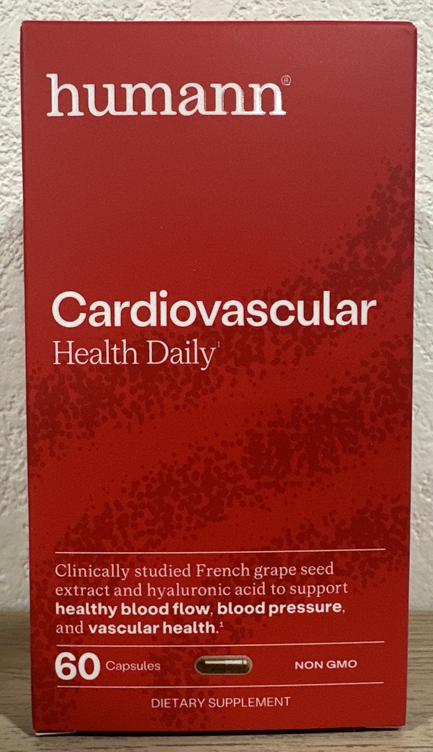 Cardiovascular 60 Capsules Grape Seed Extract Hyaluronic Acid – Exp: 01/2028