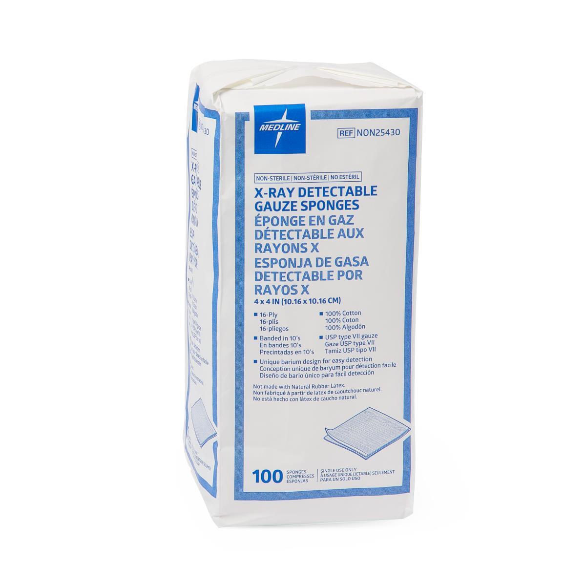Nonsterile X-Ray Detectable Gauze Sponges
