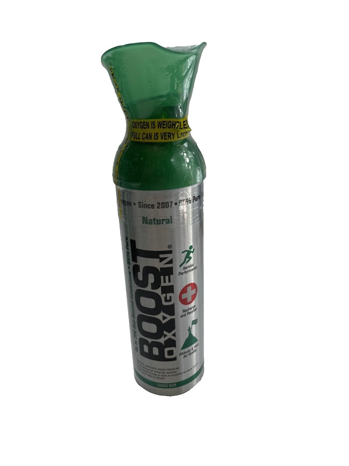 Boost Oxygen Natural Canister 10L Large Size Supplemental Respiratory Support