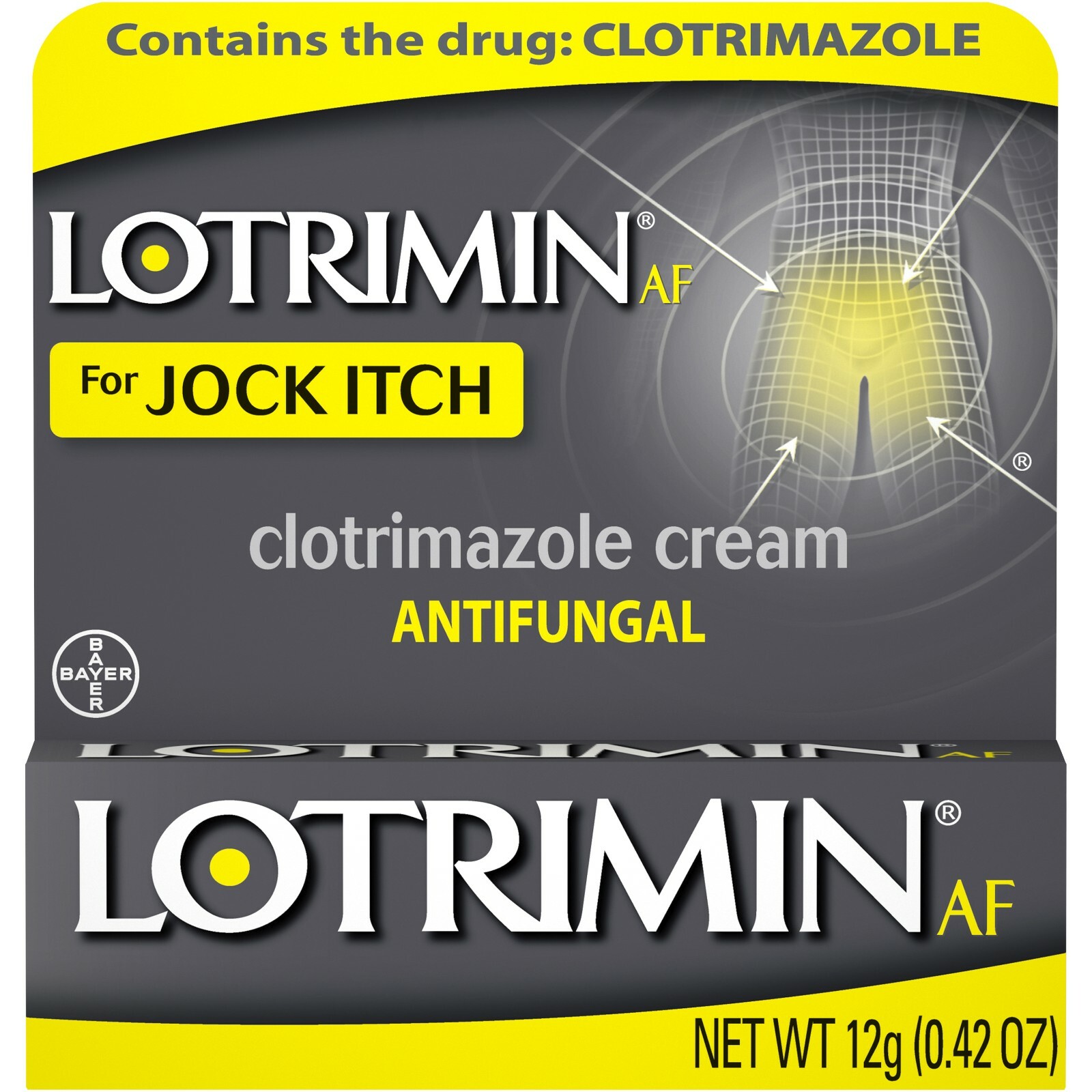 Lotrimin AF Jock Itch Antifungal Treatment Cream, 0.42 Ounce Tube+