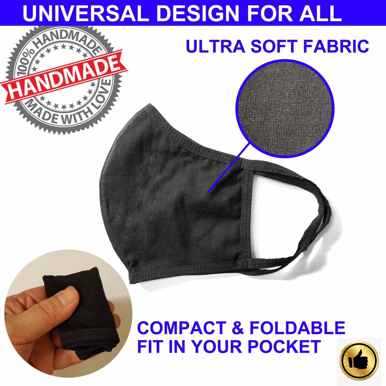 Breathable Washable Reusable Protective Face Mask, men women