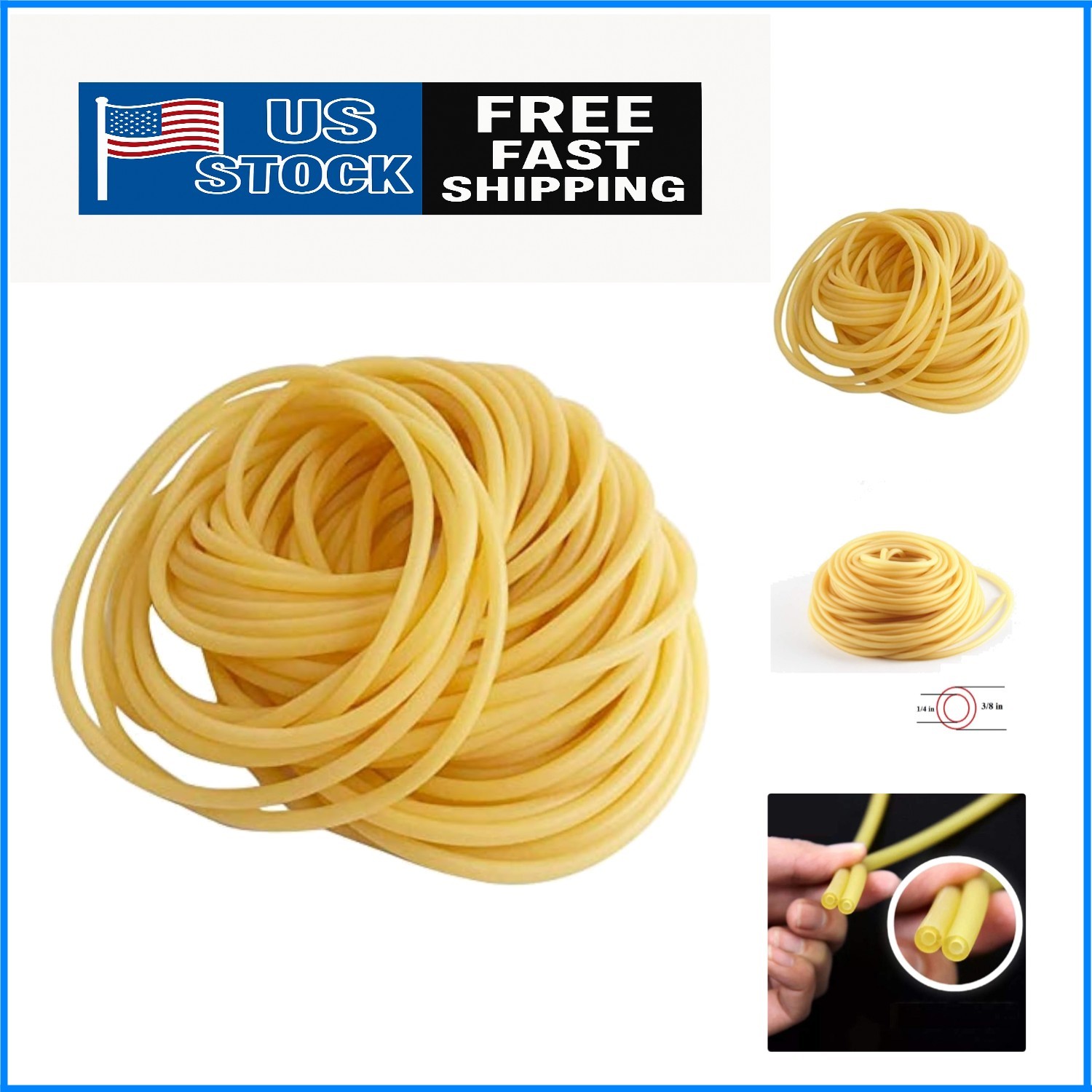 Versatile 600-Inch Latex Tubing: Perfect for Slingshots, Surgery & DIY Projects