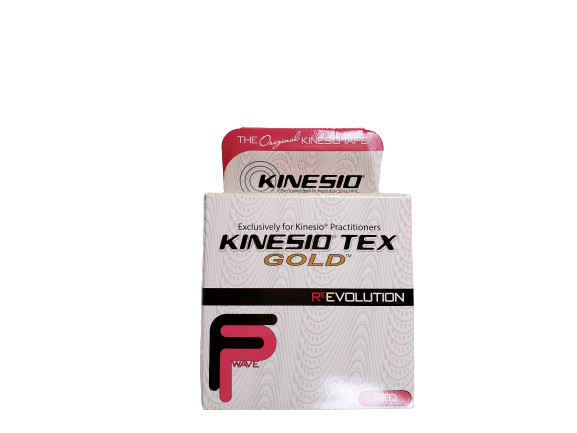 Kinesio Tex FP (Finger Print) Gold Wave Tape – 2″/1″ x 16.4′ – Mfg. Sealed