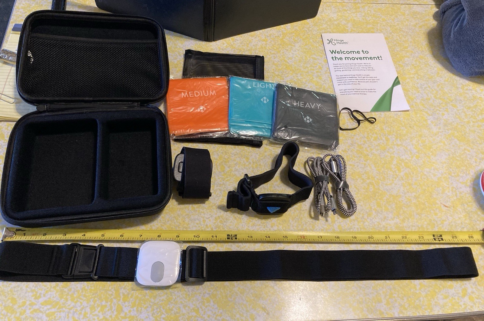 Hinge Health Exercise Sensor & Strap Kit With Case