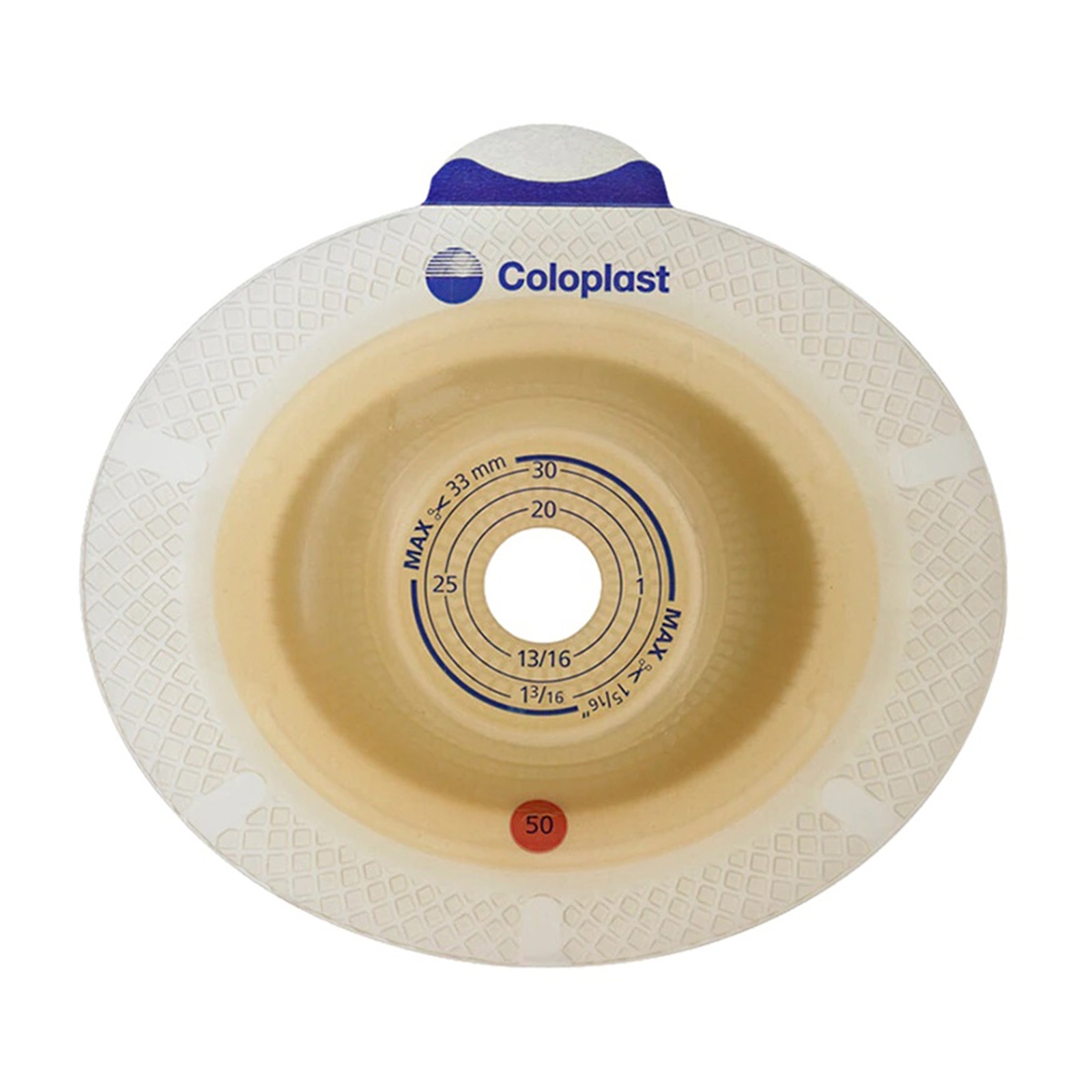 Coloplast Precut Standard Wear Ostomy Barrier 50 mm Flange 5 per Box