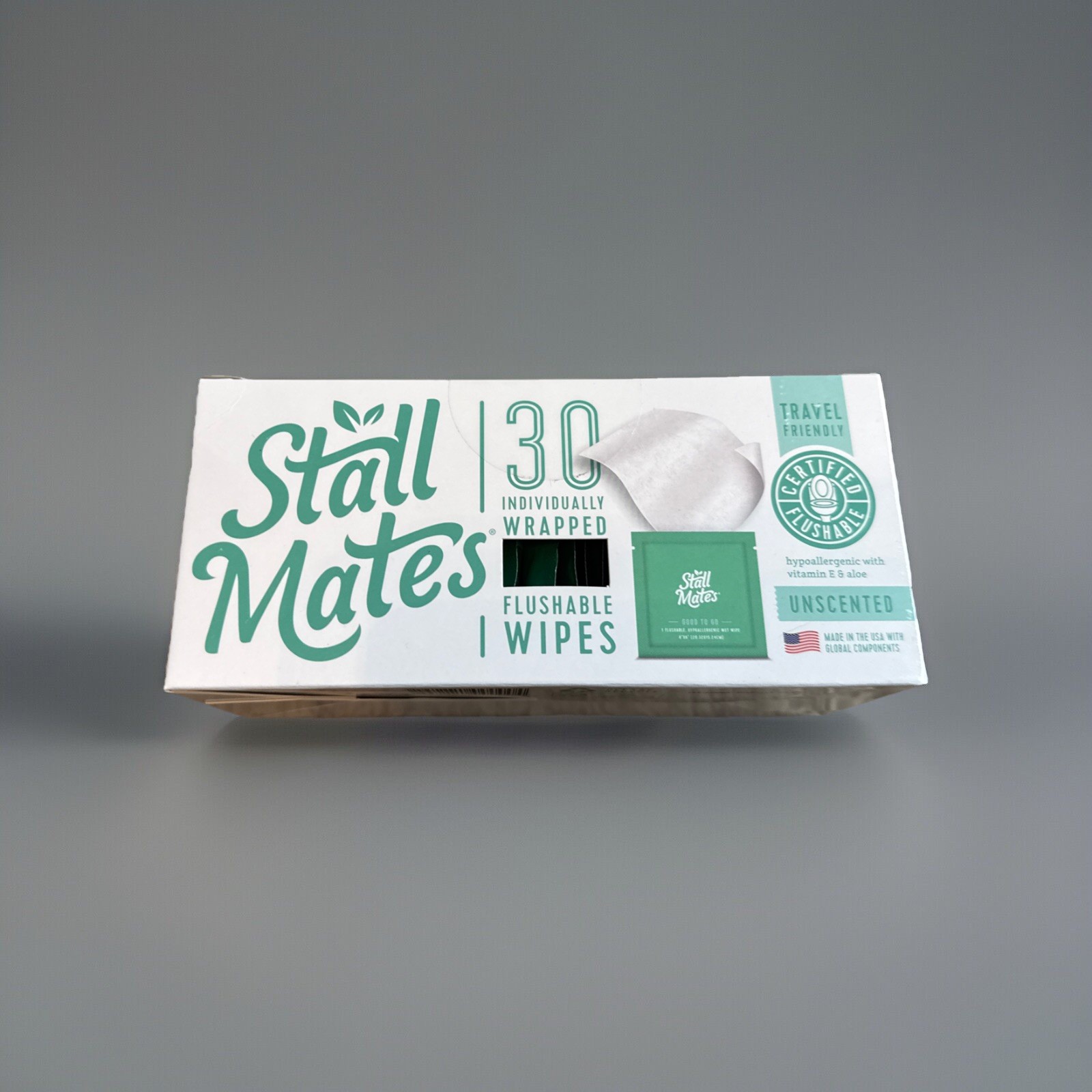 Stall Mates Wipes / Feminine Wipes Unscented Flushable New