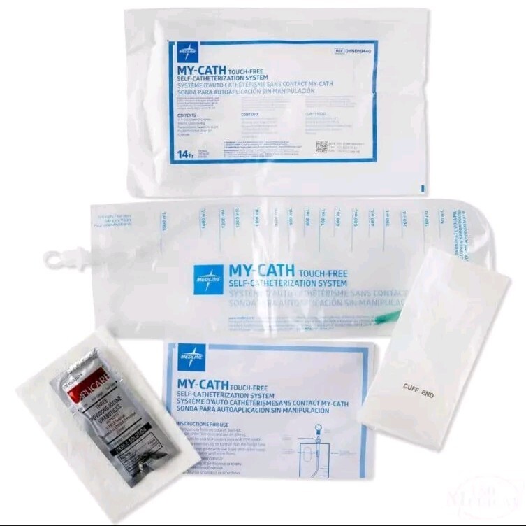 Medline My-Cath Touch-Free Self-Catheterization System 14Fr Sterile Single Use