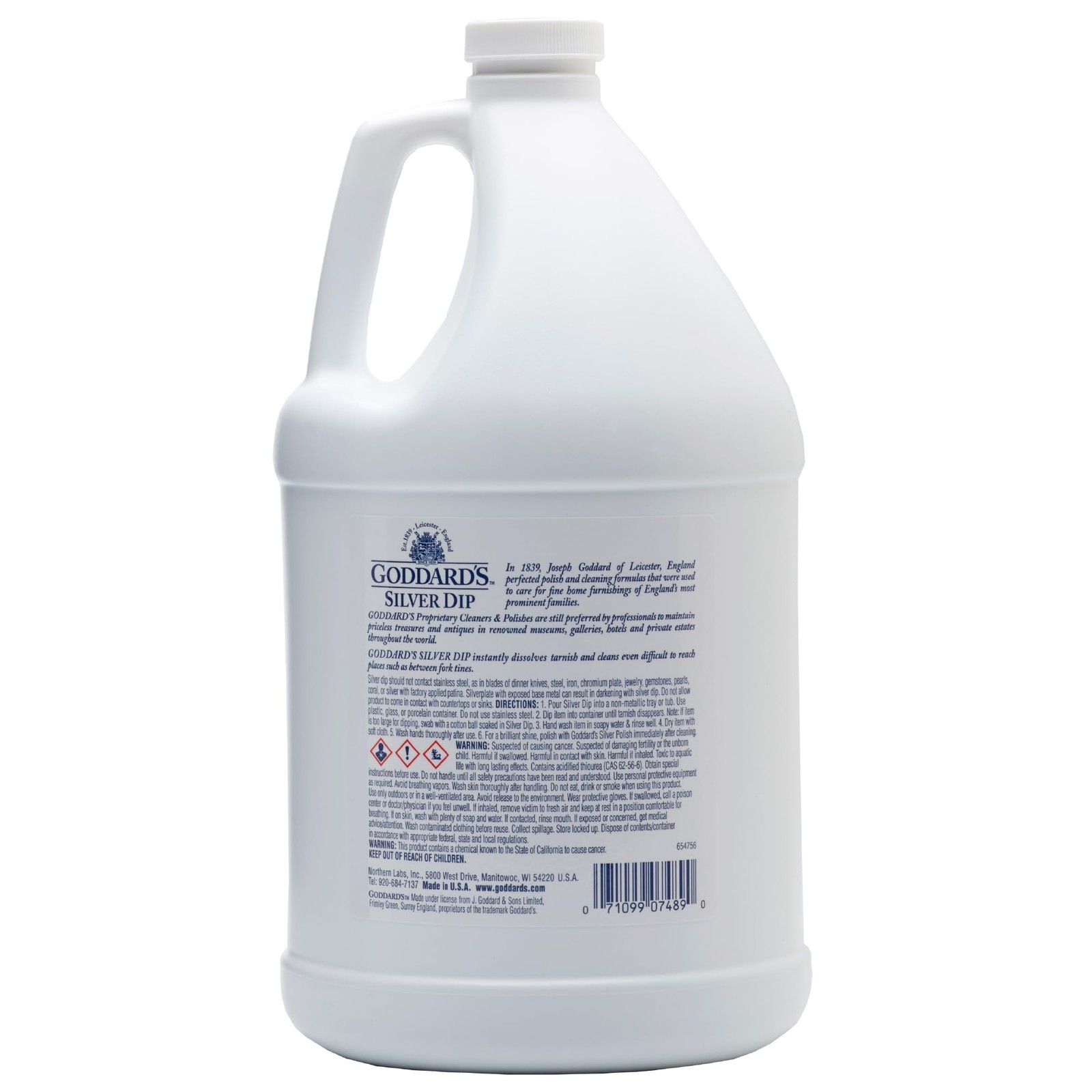 Cleaner Dip Solution 1 Gallon Tarnish Remover Jewelry Goddard s Silver Goddards