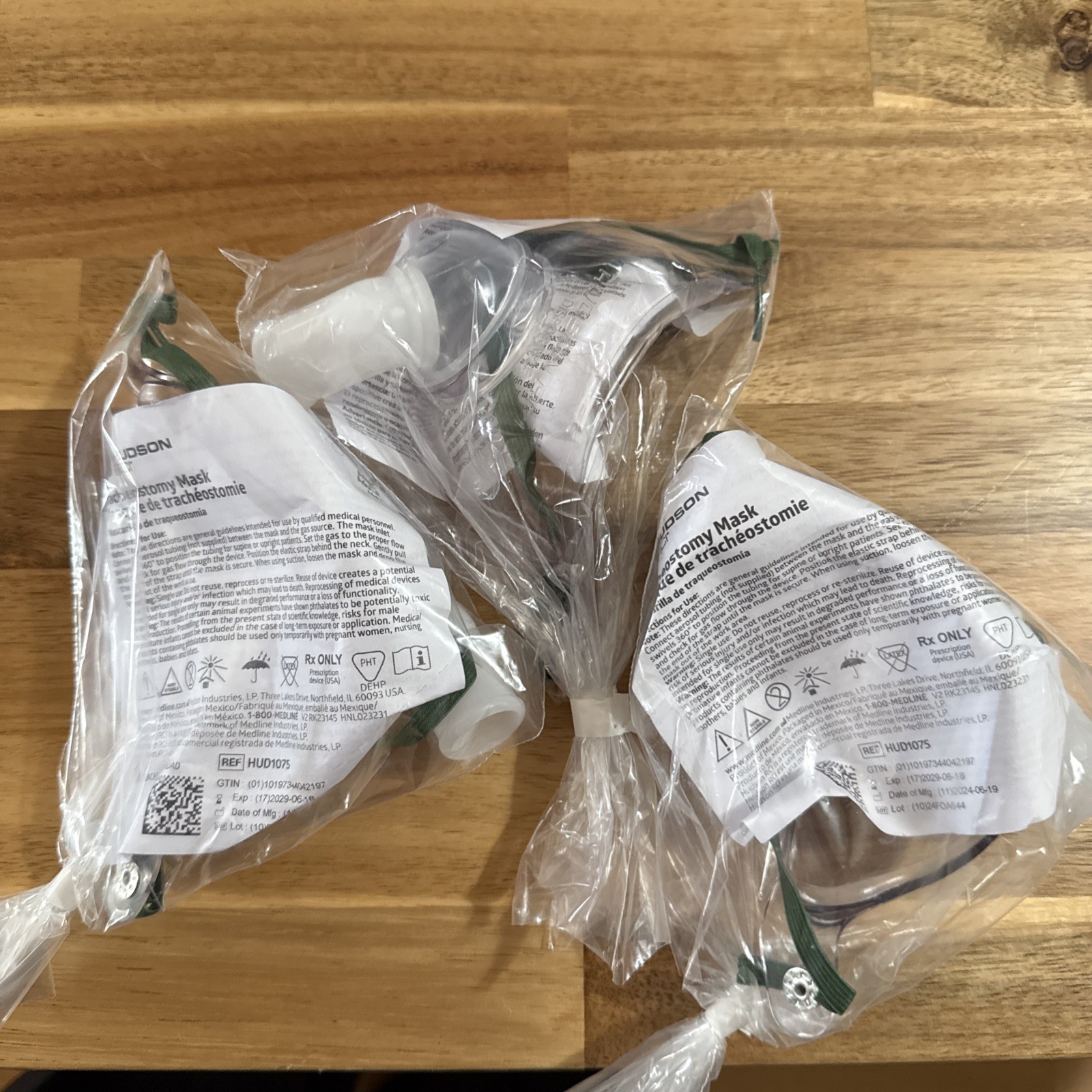 3 Medline Hudson RCI Tracheostomy Mask, New, Exp 6/18/2029