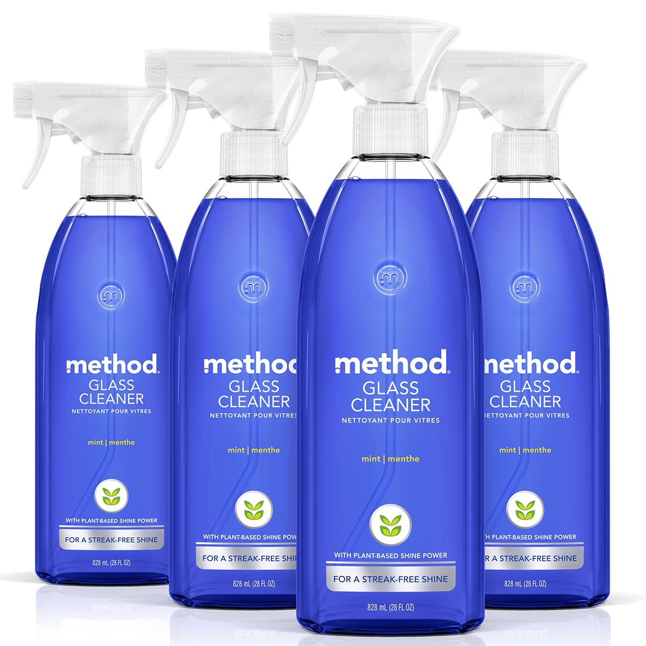 Cleaner Mint 28 Fl Oz Pack of 4 Clear Method 321697 Glass Ounce