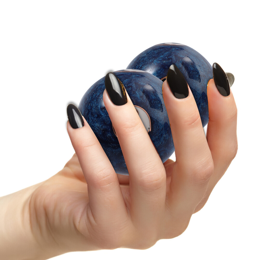 Set Small Baoding Balls with Chime Asian Hand Balls Chinese Massage Hand Balls