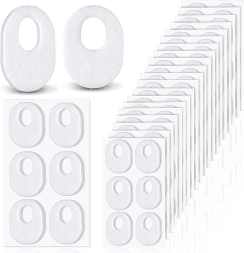 WILLBOND 120 Pcs Callus Pads Soft Felt Oval Shape Corn for White
