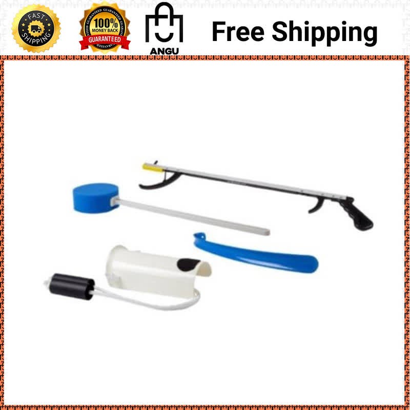 FabLife Hip Kit Hip Replacement Recovery Aid Grabber Reacher Sock Aid Shoehorn