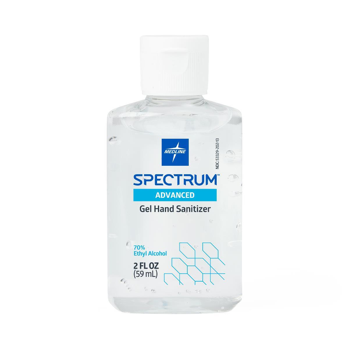Spectrum Gel Hand Sanitizer, Personal Carry, 2 oz., Case of 48