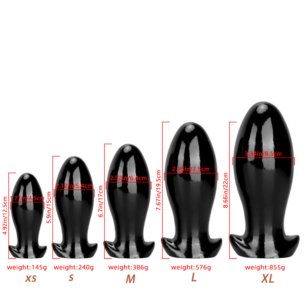 5-Size Solid Spreader Speculum Anus Huge Stopper Open Plug Dilator Device Toys