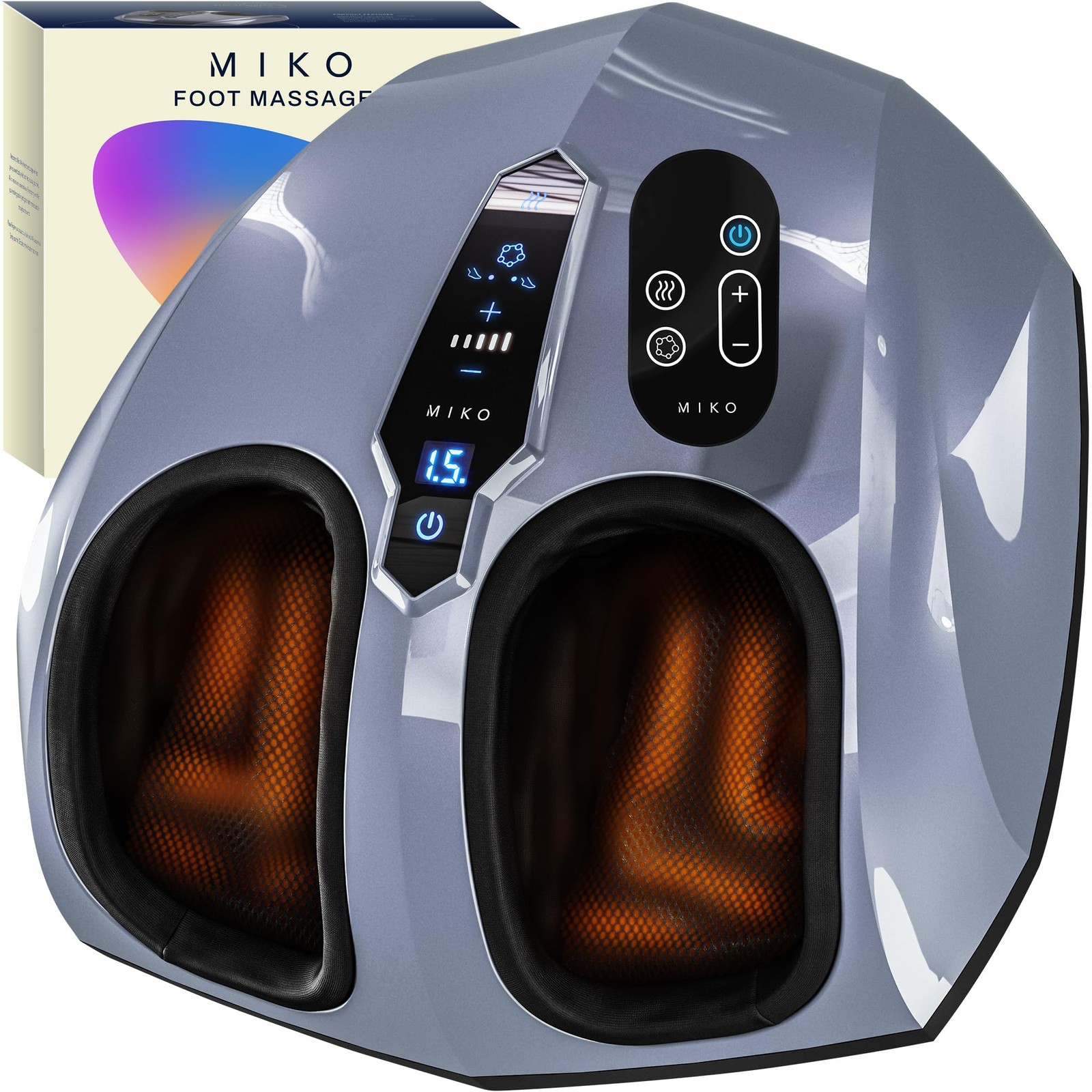 Foot Massager Machine Shiatsu Deep Kneading Air Compression Heat RF-670 MIKO