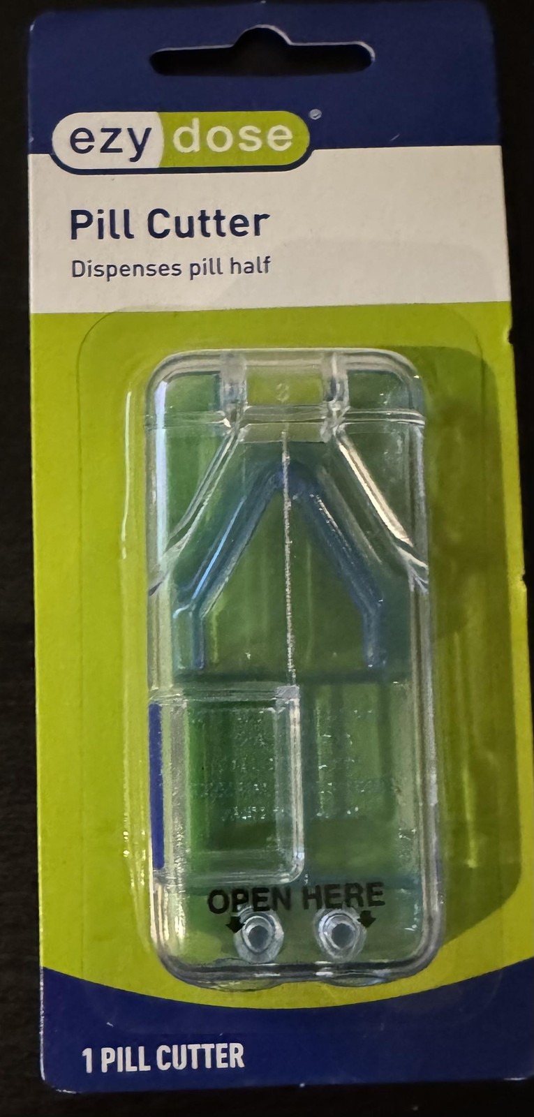 Ezy Dose Pill Cutter Tablet Splitter Dispenser Tray Stainless Steel Blade 67755