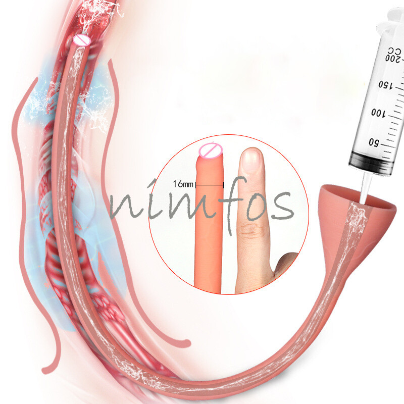 58cm/88cm/118cm Shower Enema Vaginal Anal Wash Colon Douche Nozzle Cleaning Tube
