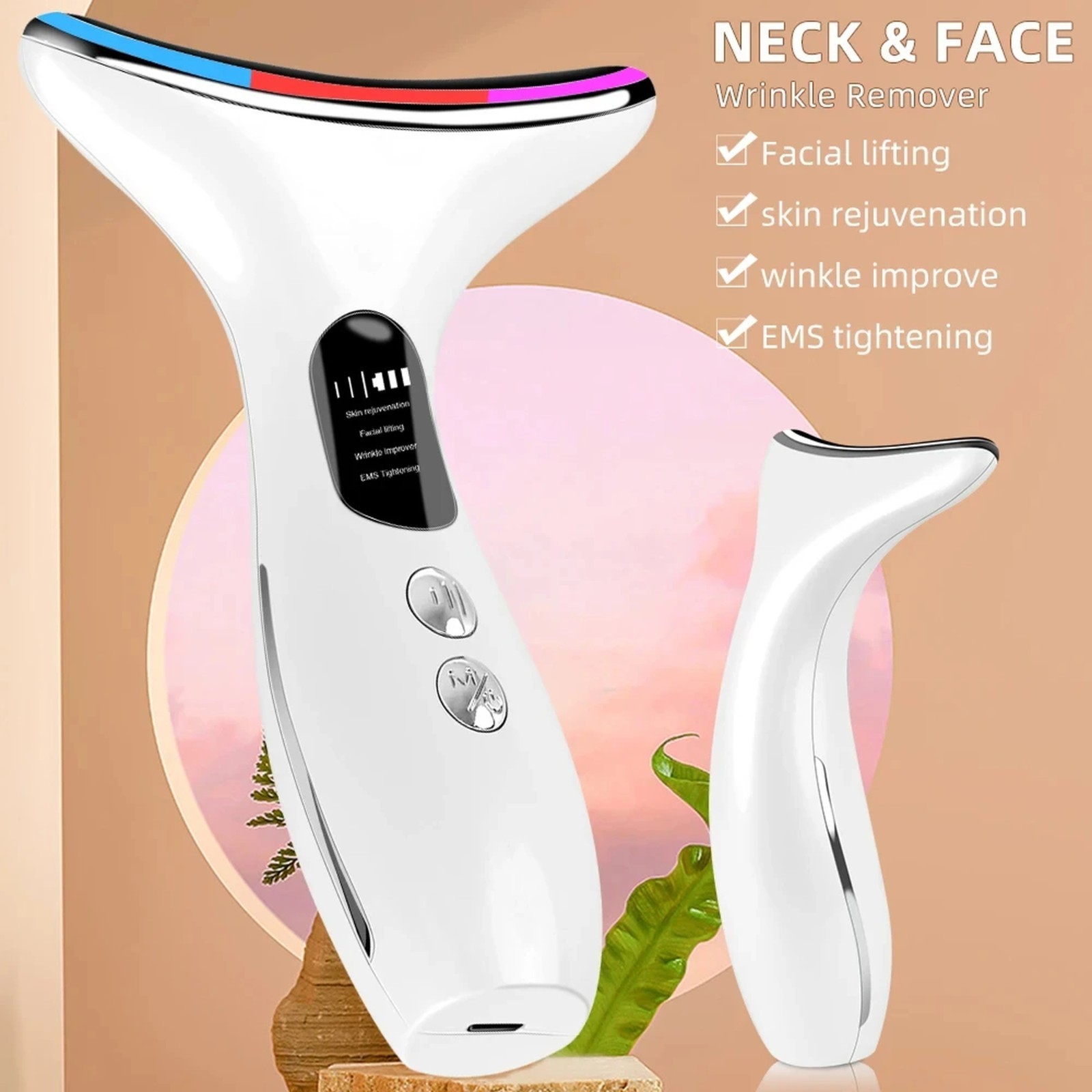 4 in 1 Face Neck Massager Rechargeable Facial Skin Care Device Whitening