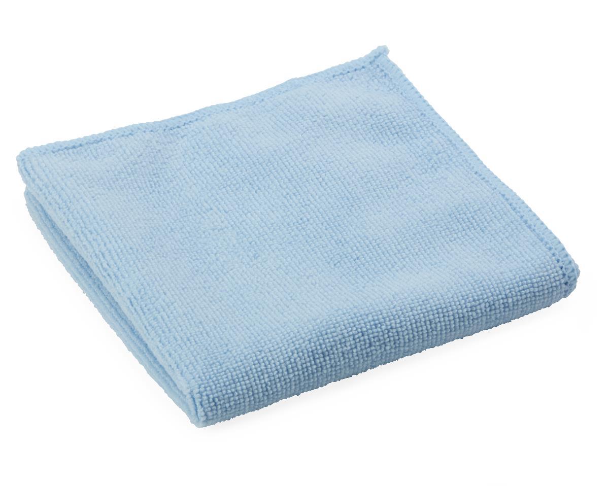 Microfiber Cleaning Cloth, 12″ x 12″, Medium-Weight, Blue, Case of 250