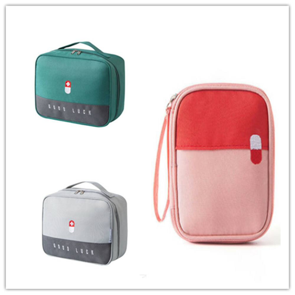 Pill Box Storage Organizer Medicine Case Travel Home School Work Portable Bag
