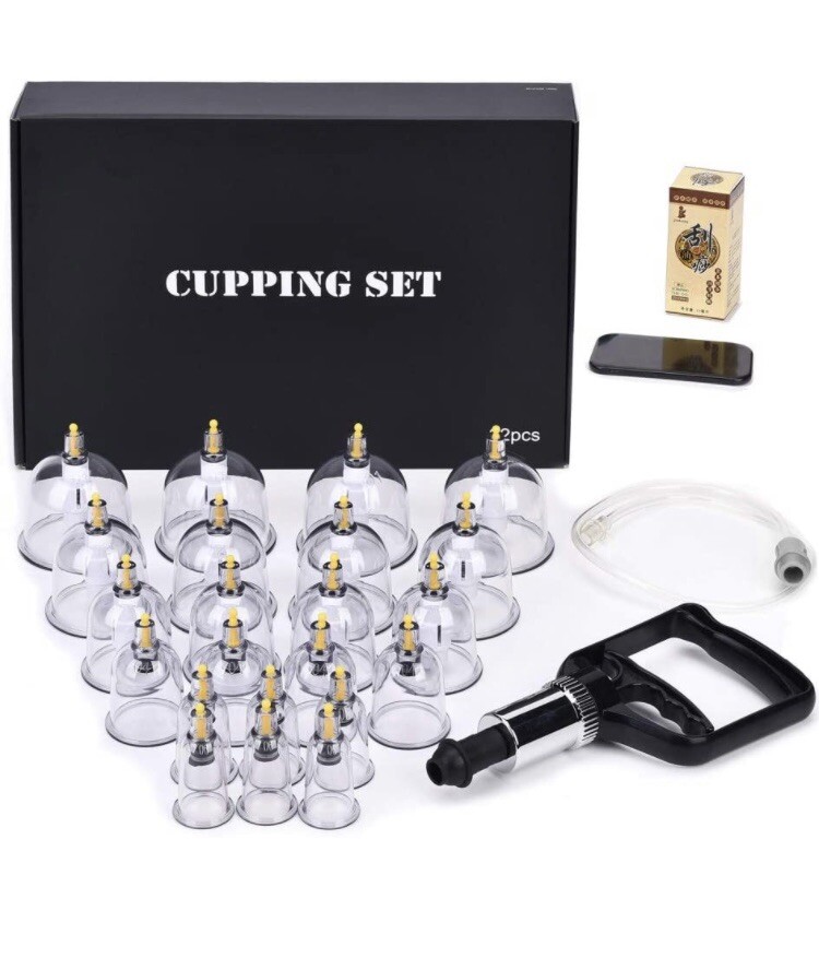 Cupping Set Professional Chinese Acupoint Cupping Therapy Sets, Suction Hijama