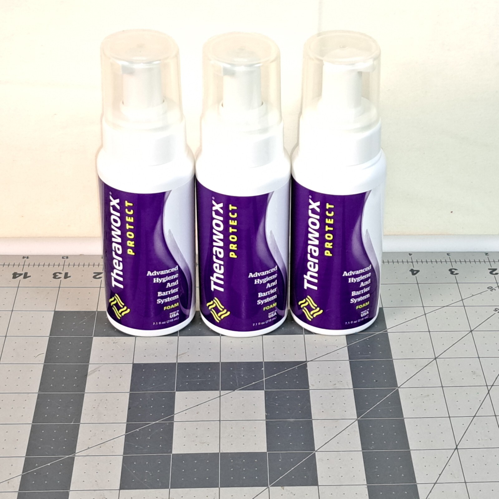 Qty 3 Theraworx Protect Advanced Hygiene And Barrier System Foam 7.1 fl oz