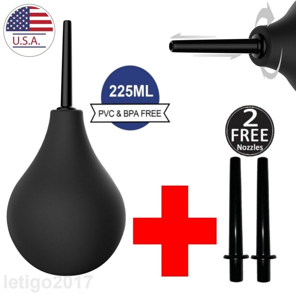 Anal Vaginal Bulb Douche Enema Irrigation Colonic Cleaner Rectal Syringe Kit USA