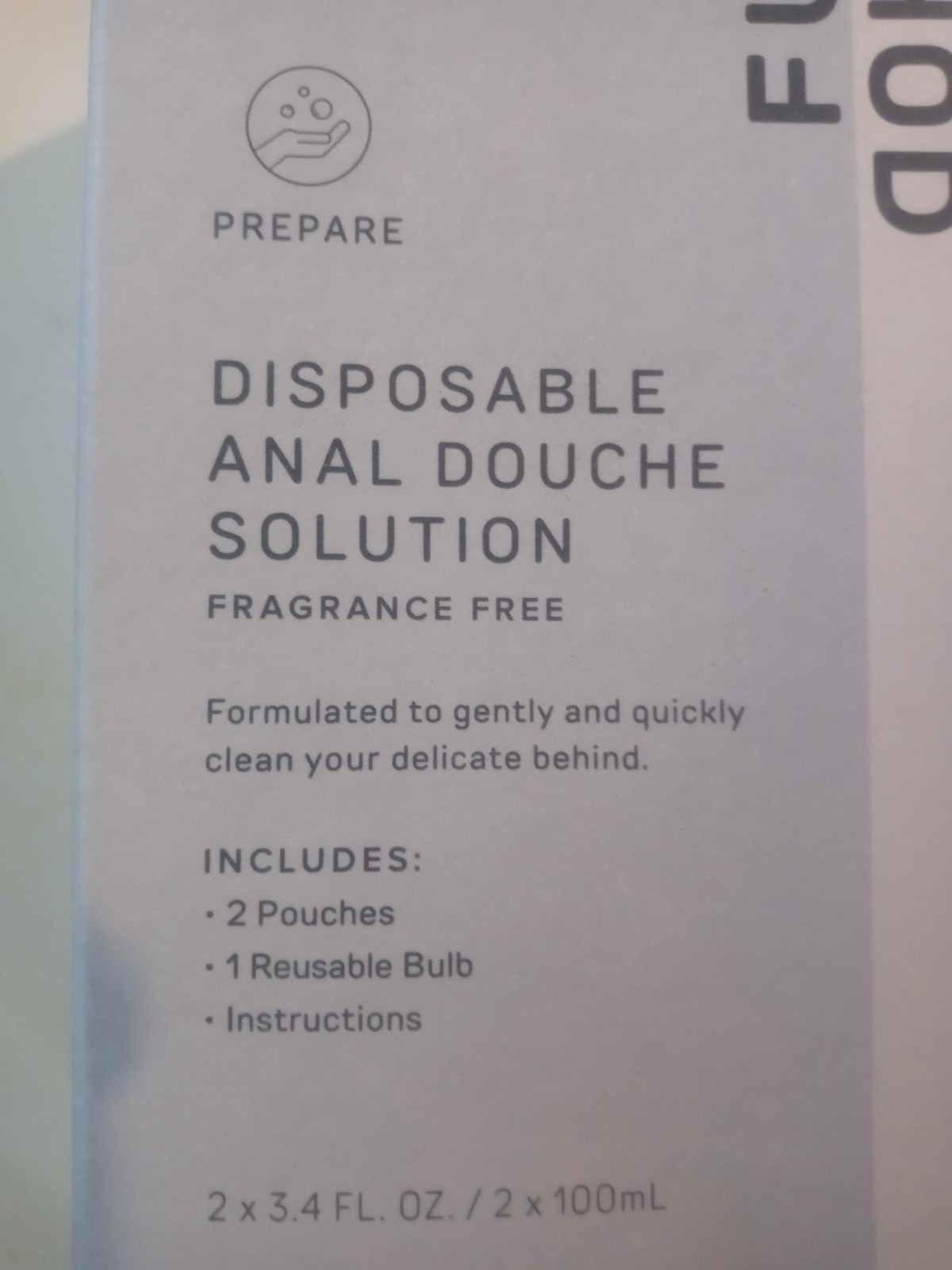Future Method Disposable Anal Douche Solution