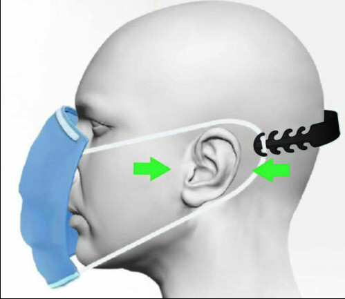 10 Ear Hook Adjustable Strap Extension For Face Mask Relief Pain Over Head Wear