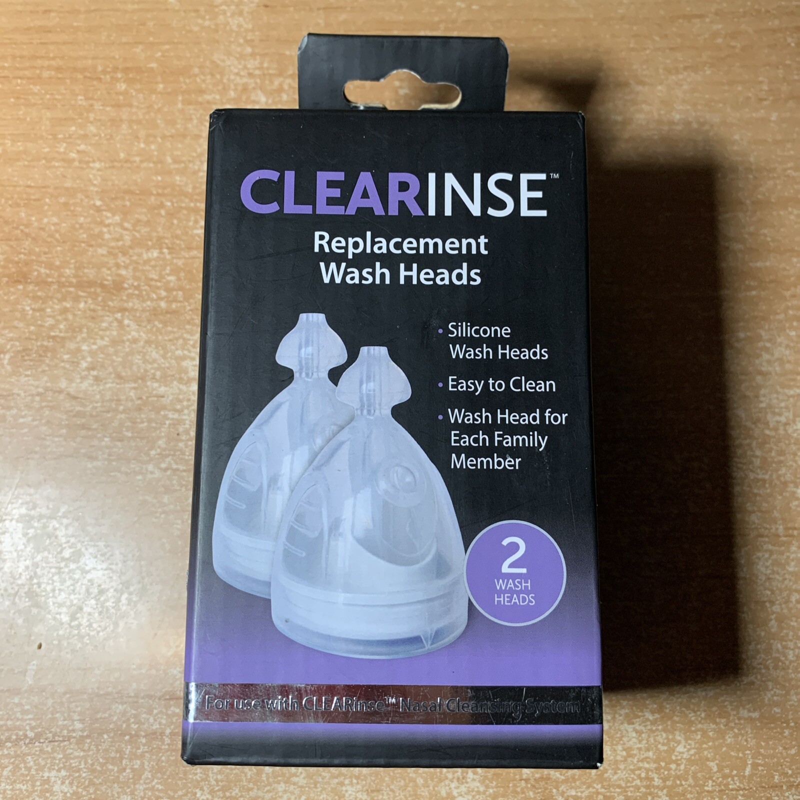 2 Clearinse Replacement Wash Head For Use w/ Nasal Cleansing System Boxed