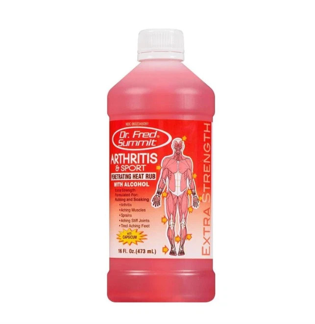 DR. FRED, SUMMIT SPORT ARTHRITIS PENETRATIG HEATING RUB [RED], 16 oz 2 BOTTLES