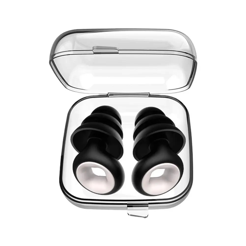 25dB Noise Reduction Earplugs Memory Foam Silicone Sleep Swim Travel Earbuds