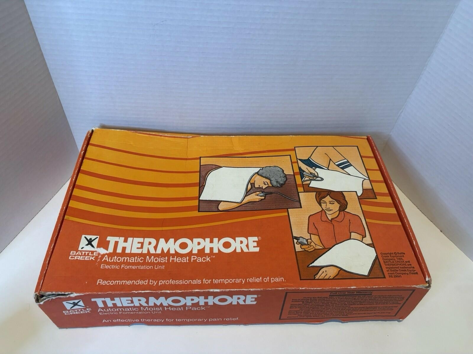 VTG 80s 1984 Battle Creek Thermophore Automatic Moist Heating Heat Pad