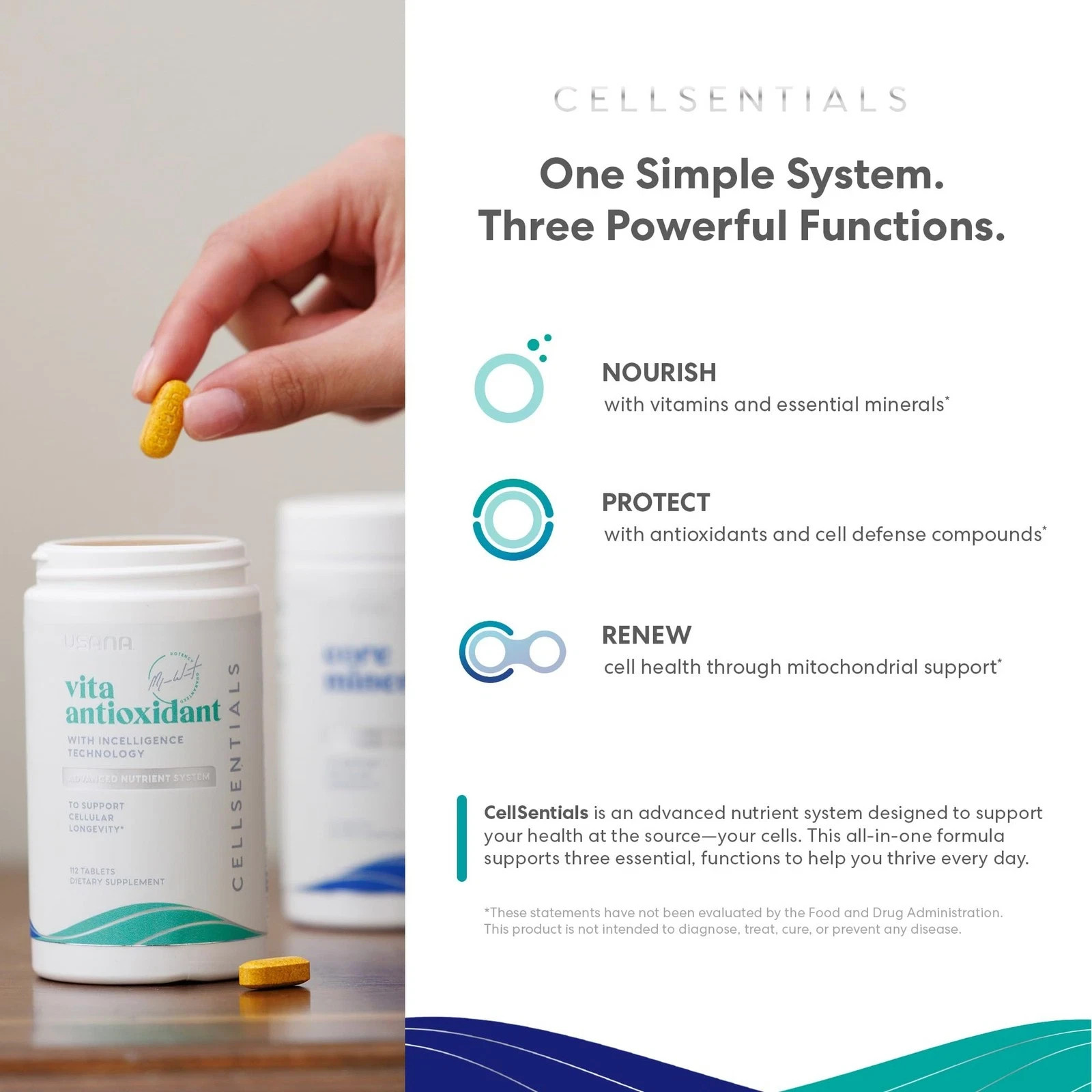 itamin Supplement Tablets 112 Count Core Minerals Vita Antioxidant USANA Total