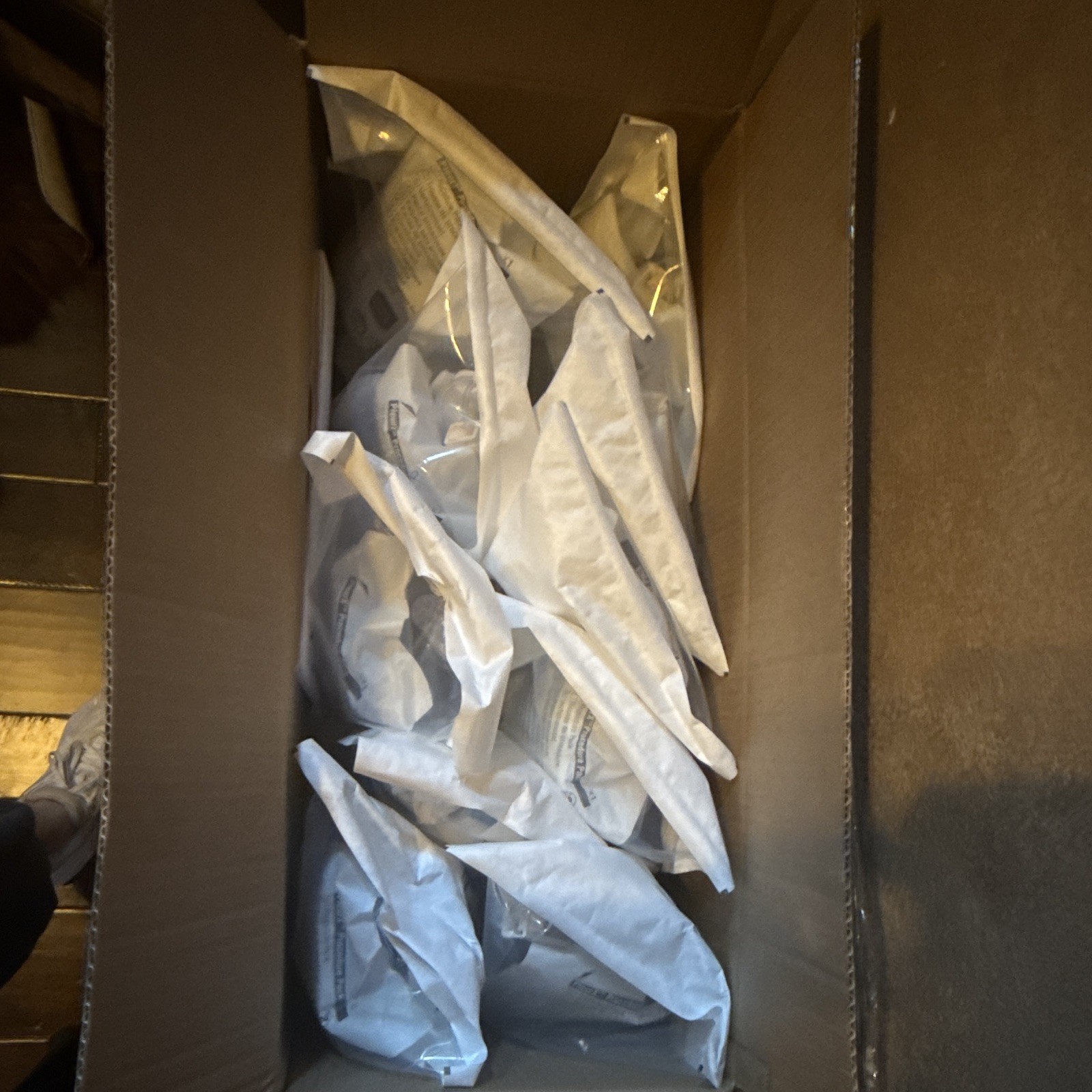 White Disposable Health Care Supplies Bulk Lot, Individually Sealed Packs
