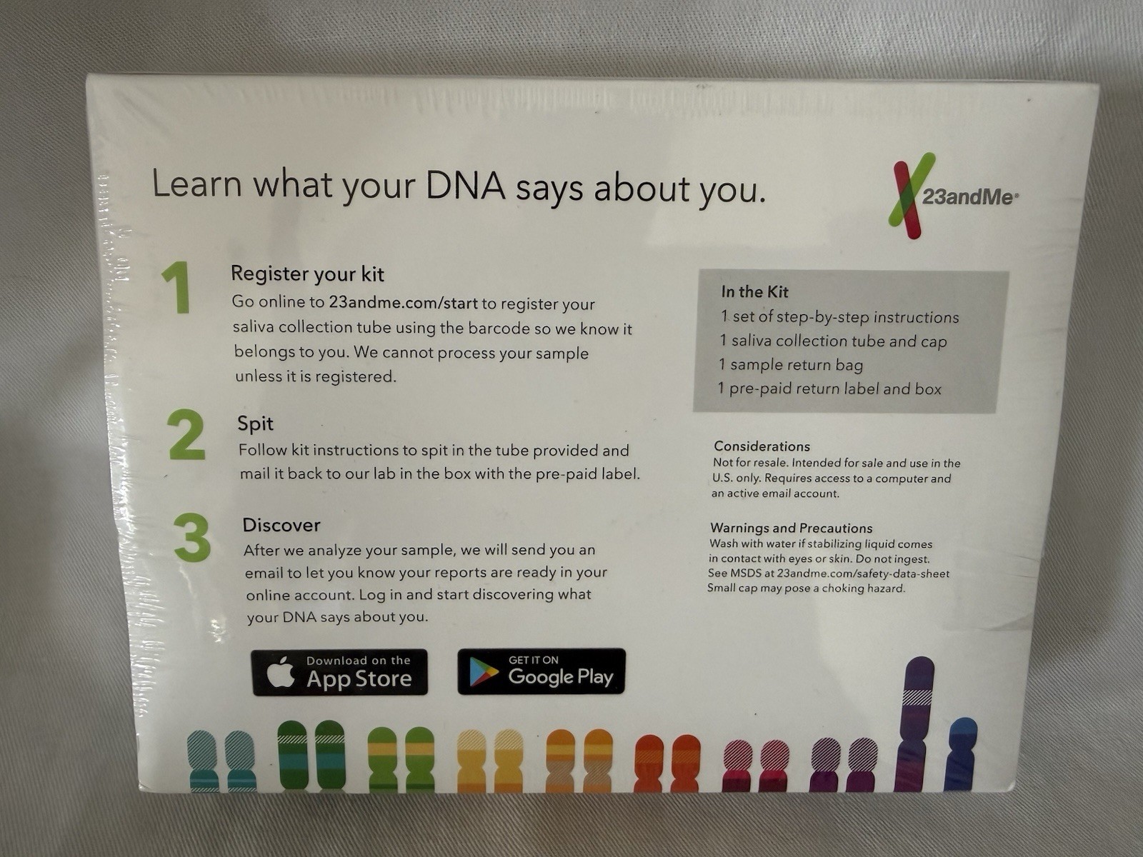 23andMe Health and Ancestry Sealed 2020-07-27 23 and me kit