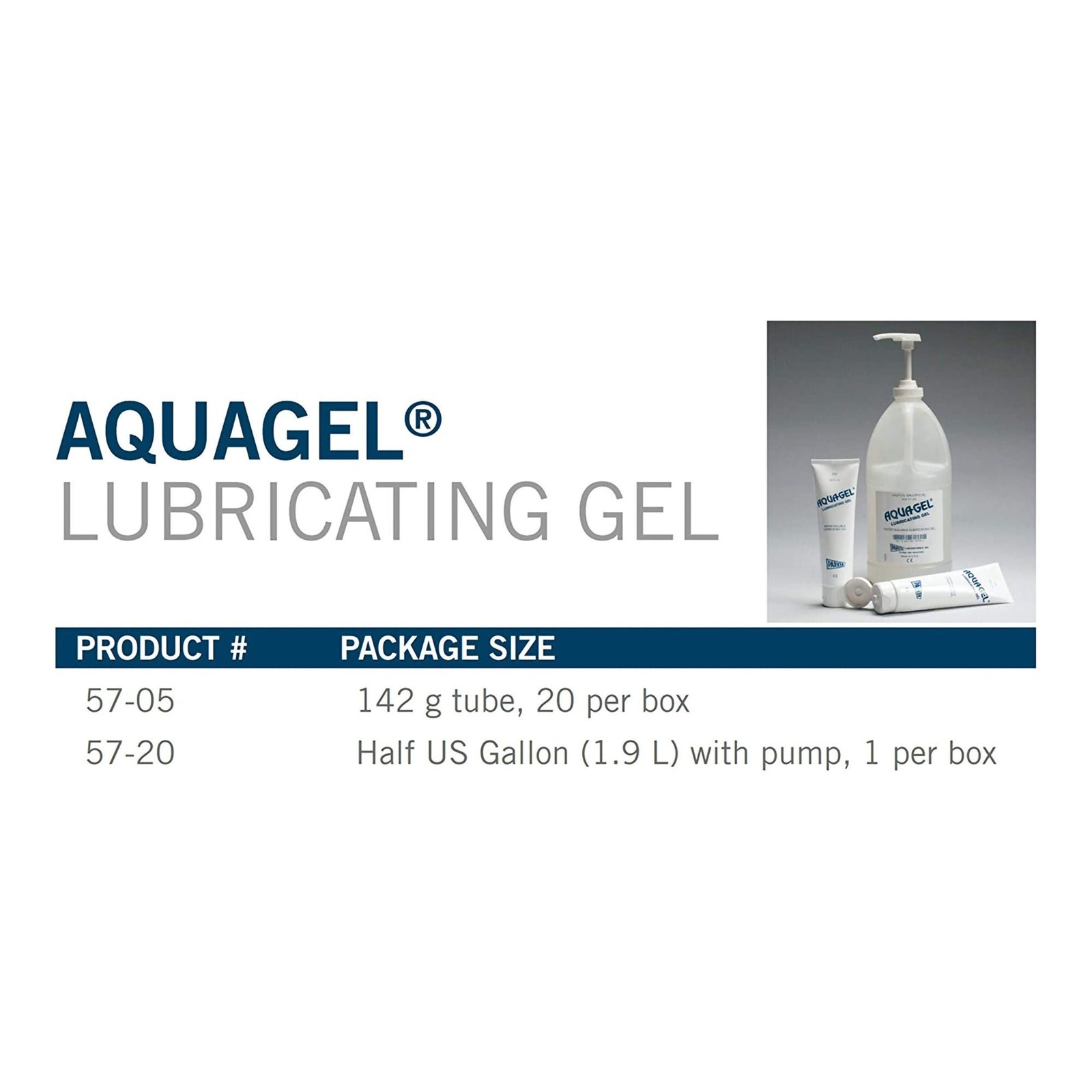 Aquagel Lubricating Gel Clear 70 oz. Bottle 57-20 (4 per Case)