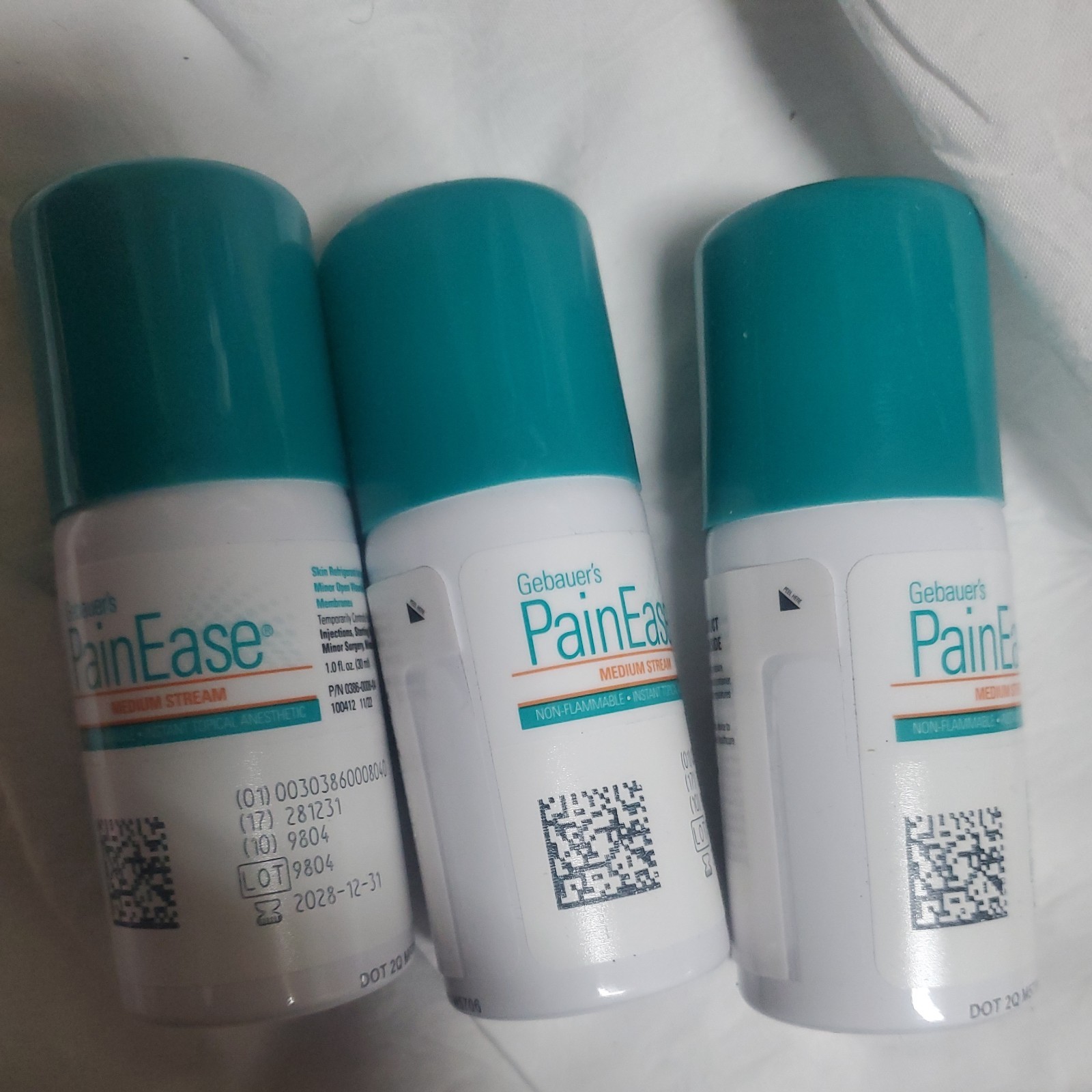 12 Gebauers PainEase Medium Stream Spray 1 Fluid Ounce Anesthetic 2029/12