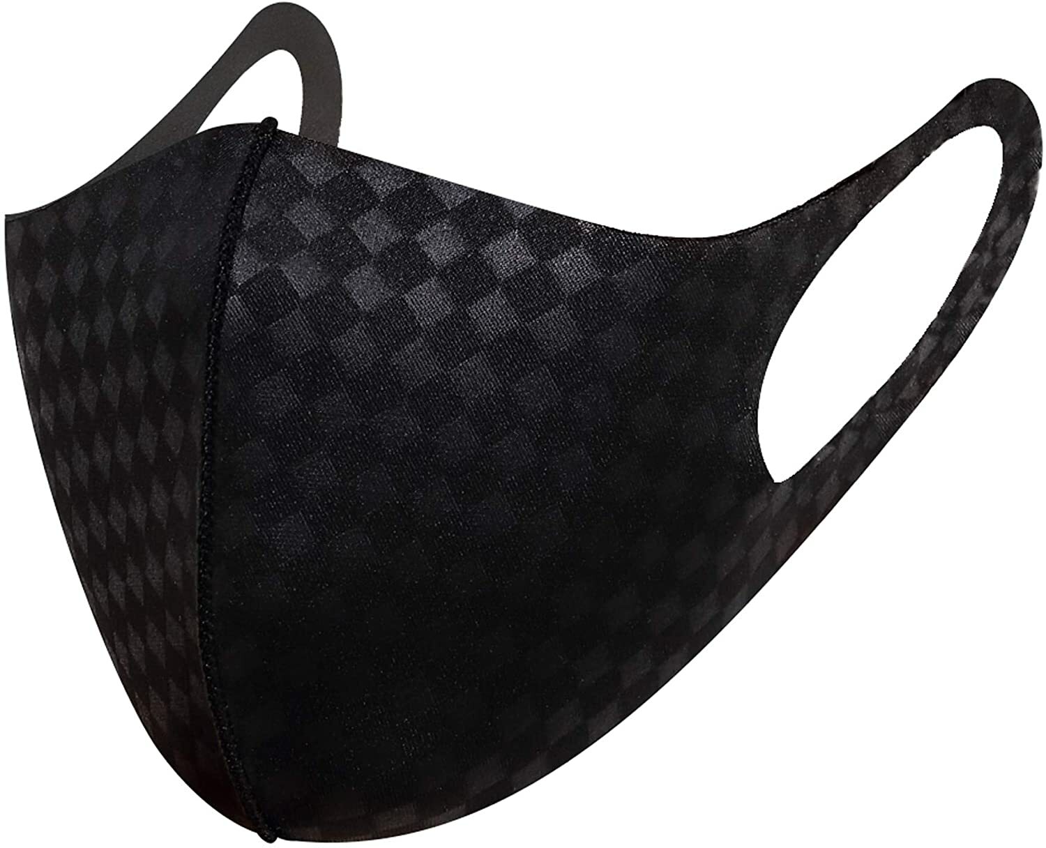 Luxury Fashion Black Face Mask Cooling Protex UPF 50+ Reusable Washable