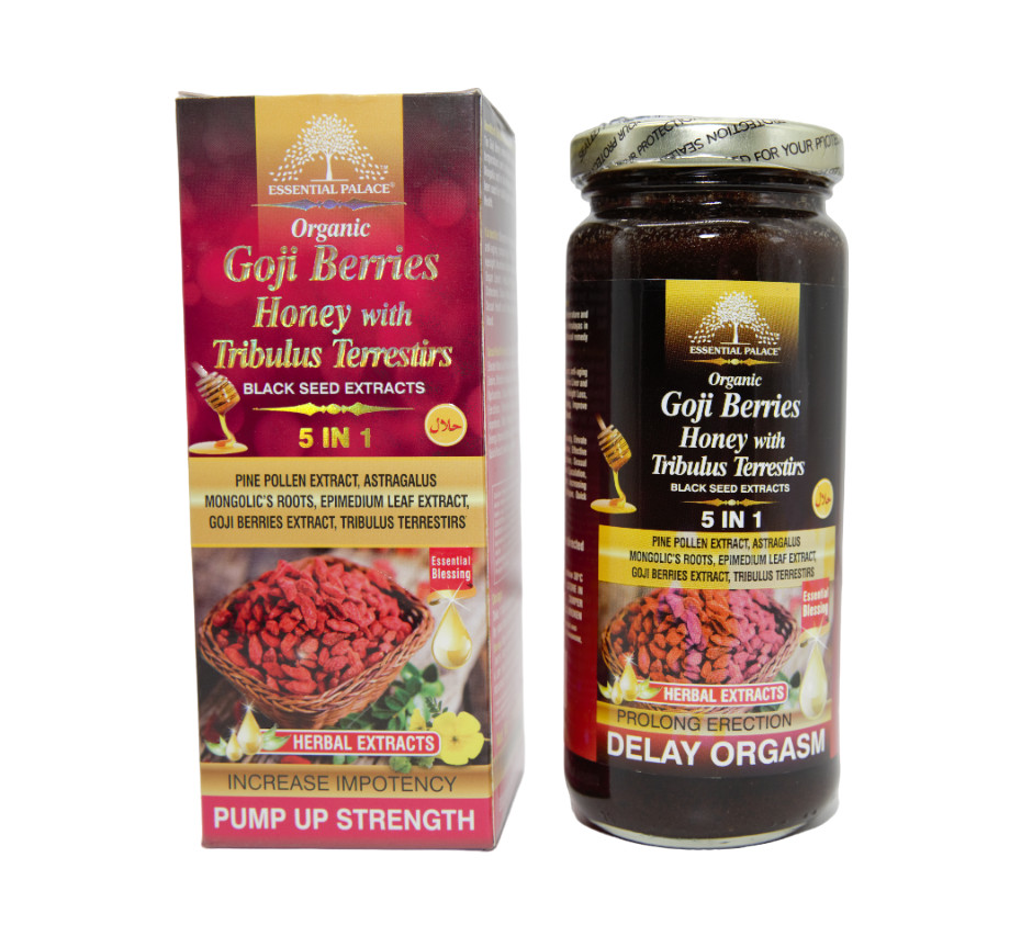 Organic Goji Berries Honey with Tribulus Terrestirs | ESSENTIAL PALACE