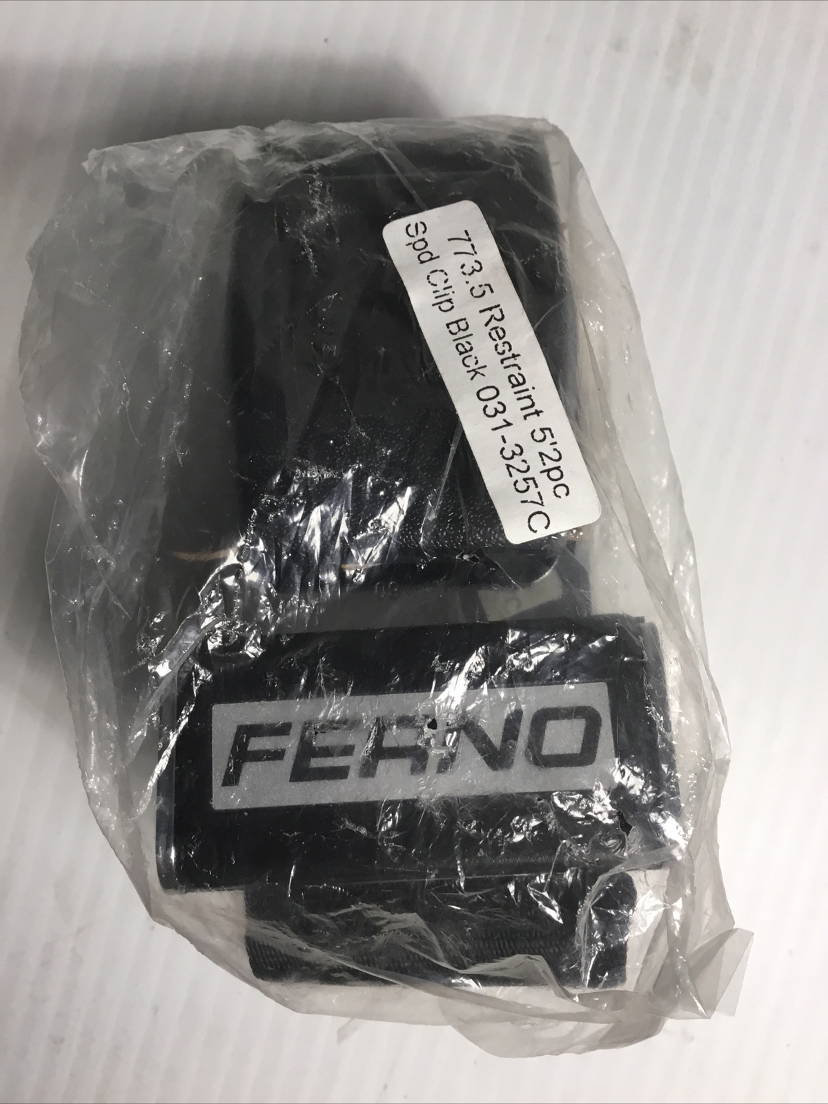 Ferno Restraint Speed Clip 5′ Black 2PC BLK W/SPD 031-3257C New In Package