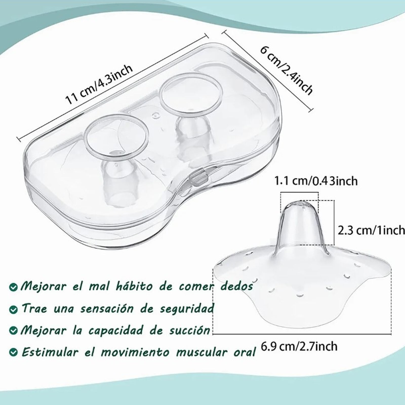 1 Pair Silicone Nipple Shield Soft Triangular Nursing Nipple Shields